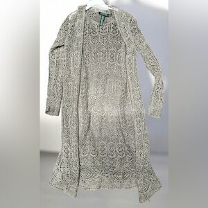 XS Ralph Lauren Lightweight Open-Knit Duster Cardigan NWOT